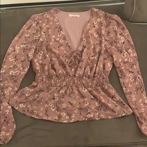 June and Hudson Mauve shirt